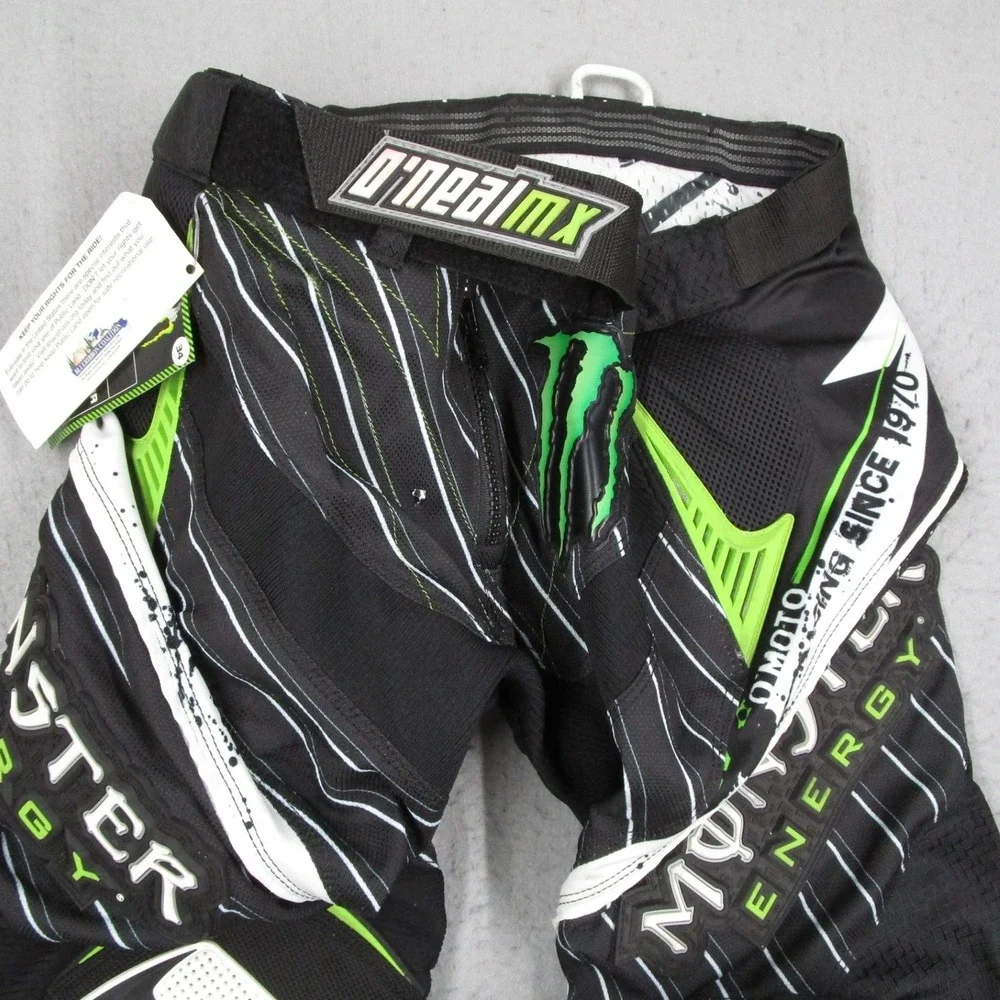 ONeal Hardwear Monster Energy Motocross Pants Mens 34 Black Green Racing 1970